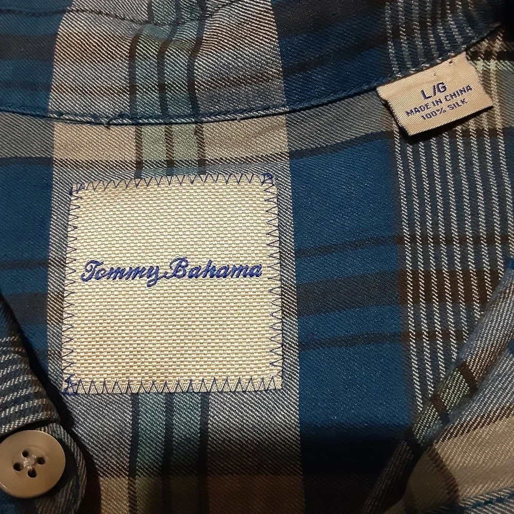 Tommy Bahama Silk Plaid Shirt